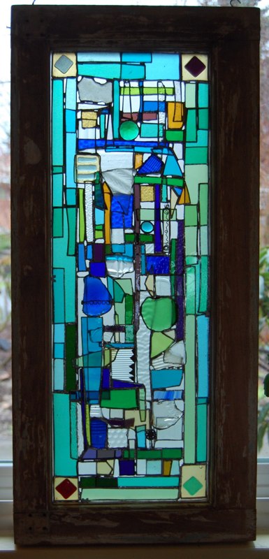 Winburn panel, Seattle (recycled transom window)
